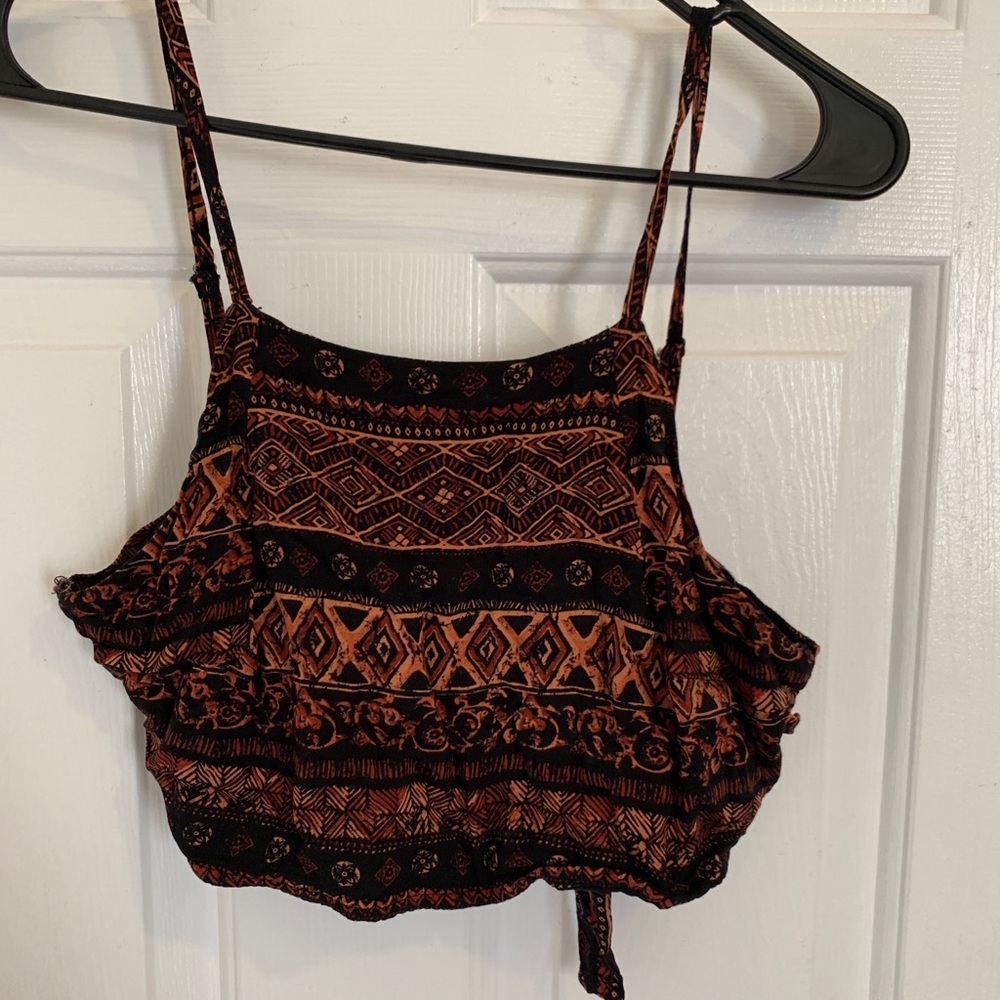 Forever 21 tribal print crop top
